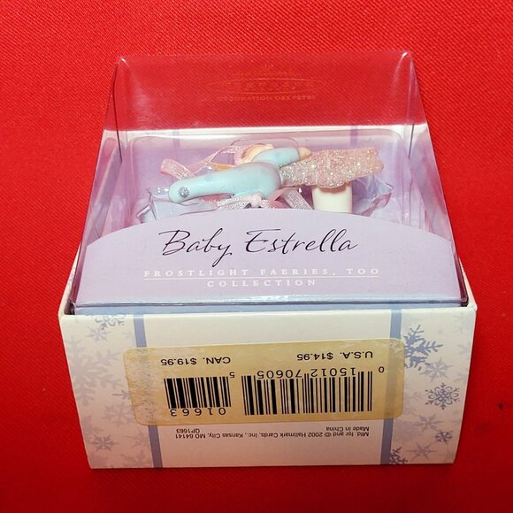 Vintage Hallmark Keepsake Ornament Baby Estrella Frostlight Faeries 2002 Too Ser - Picture 4 of 9